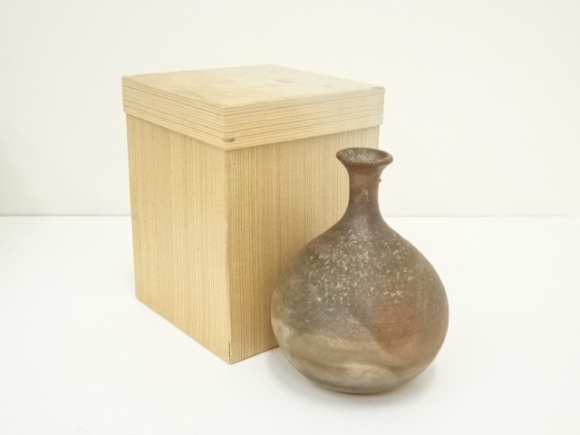 国造焼　山本浩彩造　花入（箱付）